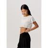 Budhi Mudra Belly ShorT Sleeve T shirT sTar whiTe b61002aTs61 V10