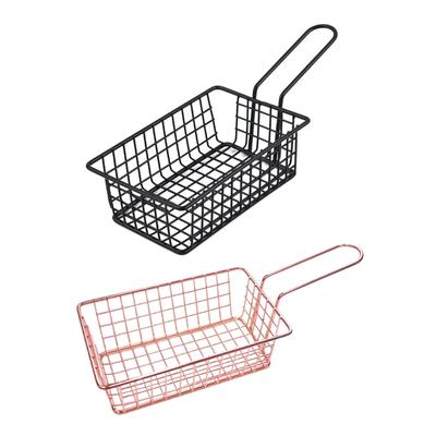 Pommes Frites Kurv Mat Bøtte Nett Jern Frityrkurver Mat Oppbevaringsbeholder Netting Stekekurv Pommes Frites Holder Varig