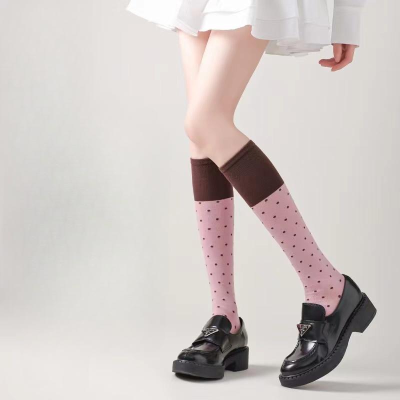 1 Pair Trend Socks Hot Diamond Luxury Rhinestone Medium Tube Women's Socks Four Seasons Fashion Cotton Hosiery