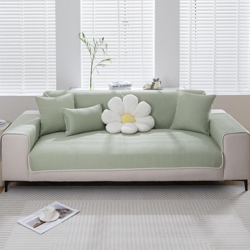 Sofa Cushion Summer Seat Cushion for Summer Sofa Cover Non-Slip Backrest Armrest Cover Towel