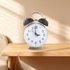 Loud Alarm Twin Bell Clock Soft Night Light Bedside Wake-up Clock Mechanical Clock  Dormitory