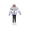 Nike Color Block Kapuzen Reißverschluss Freizeit Daunenjacke Kinderjacken Lavendel-Lila CQ8712-539