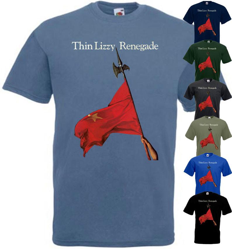 

26 Thin Lizzy - Renegade v27 T-shirt hard rock all colors all sizes S-5XL Unisex T-Shirt XXXXL