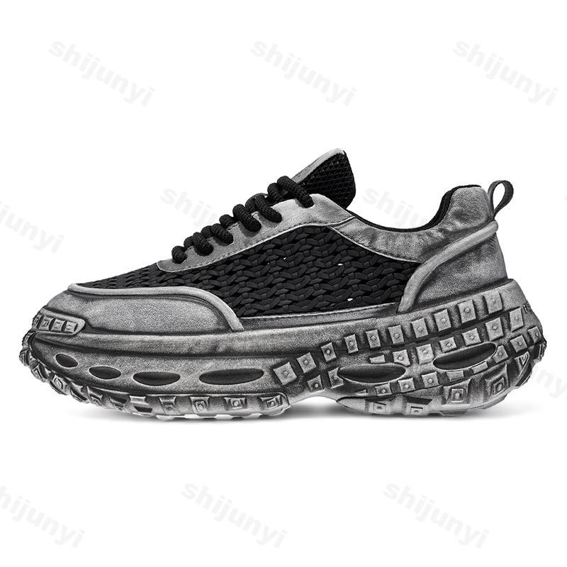 Fashion Men's Fashion Trend Casual Thick Soled Sport Shoes 2025 Spring New Mesh Breathable Versatile Comfortable Low Top Chunky sneakers
