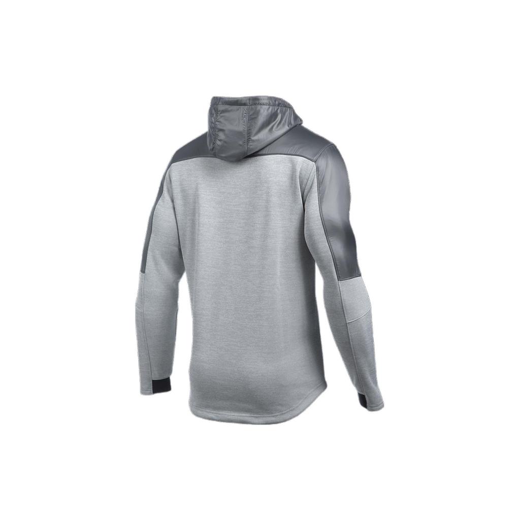 Under Armour Pursuit Swacket Solid Color Logo Zip-Up Hooded Jacket Men Jackets Gray 1289472-025