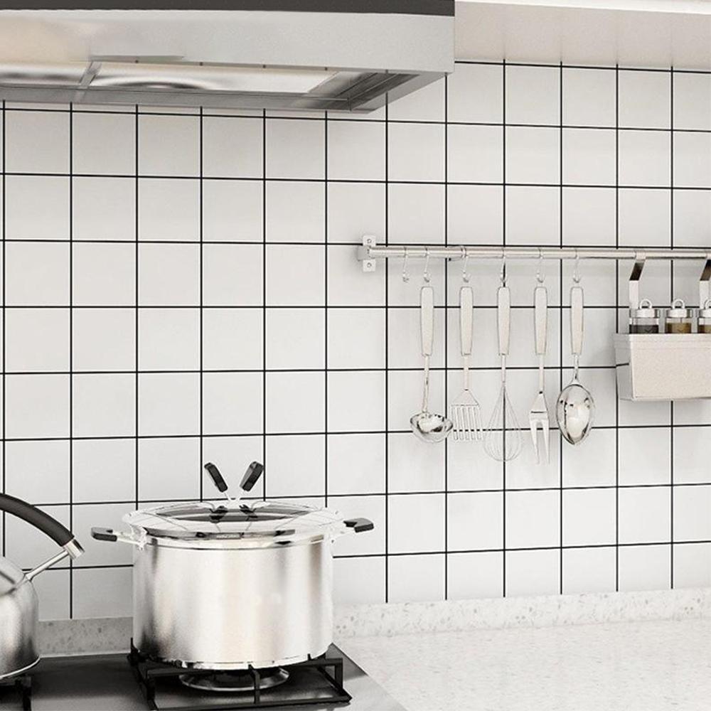 Kitchen Stickers Waterproof Oil Proof Kitchen Wall Stickers Self Adhesive Cabinet Wall Stickers Wallpaper Painting Supplies Home