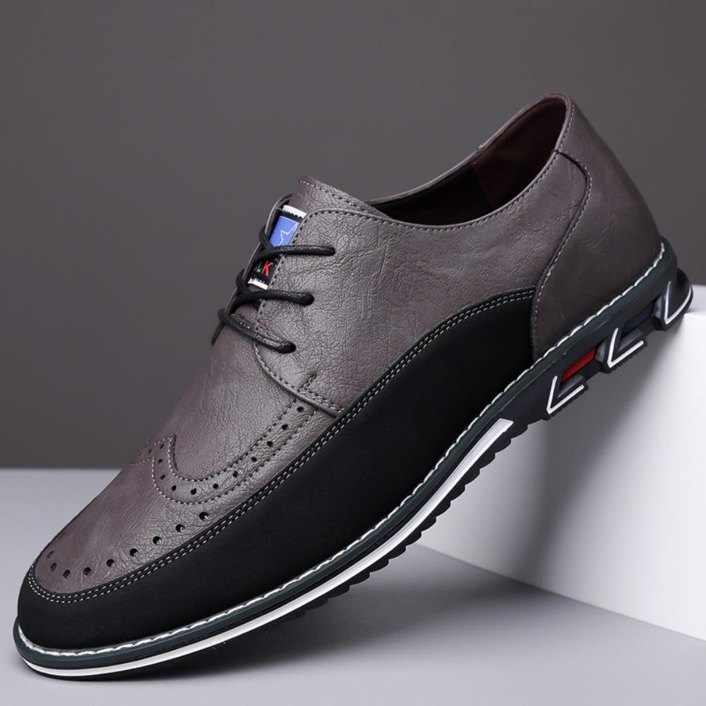 Mens Leather Shoes Casual Big Foot 52 Brogues 50 Business Fashion Comfortable Oxfords