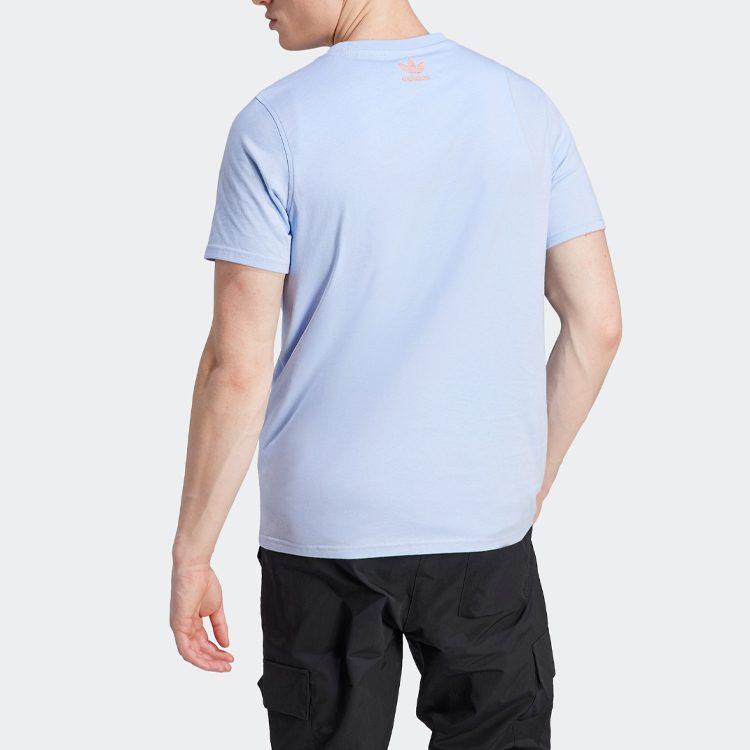 Adidas Originals T Shirt Men's Light Pink Blue IT8187