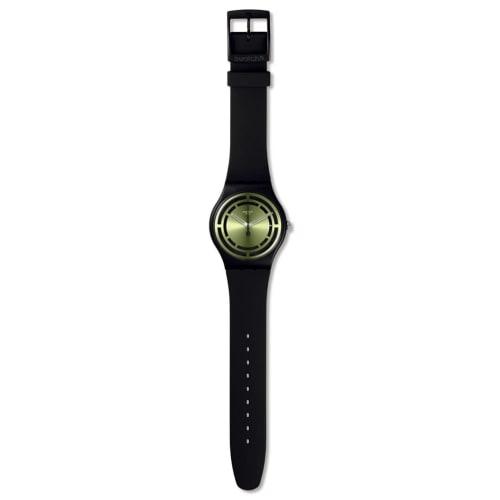 Swatch LEAFY LINE Monthly Drops Watch, SO32B117, Black