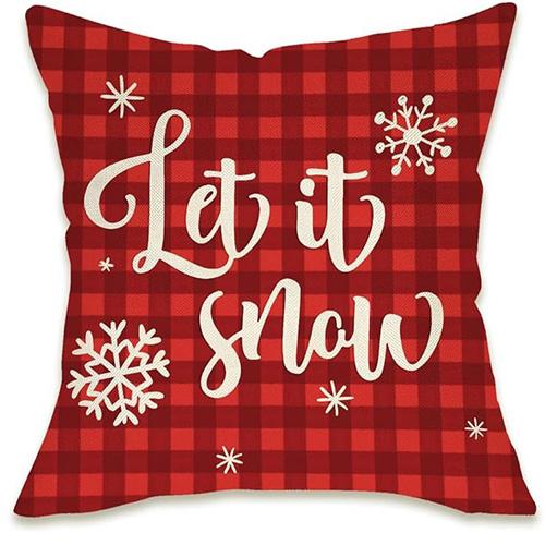Christmas Delights: Let It Snow, Merry Christmas Pillowcases with Festive Designs Sofas, Bedroom Pillow Covers, Holiday Gifts