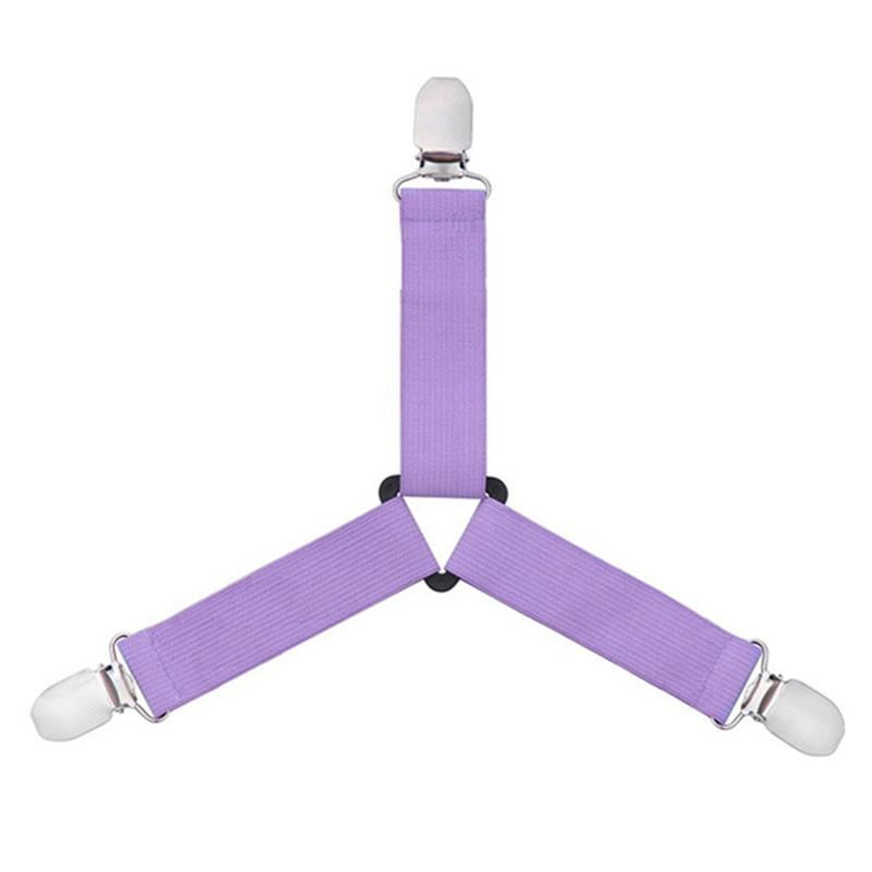 4pcs /Set Adjustable Sheet Suspenders Mattress Gripper Clips Triangle Bed Sheet Holders Fitted Sheet Clip For Bed Mattress Cover
