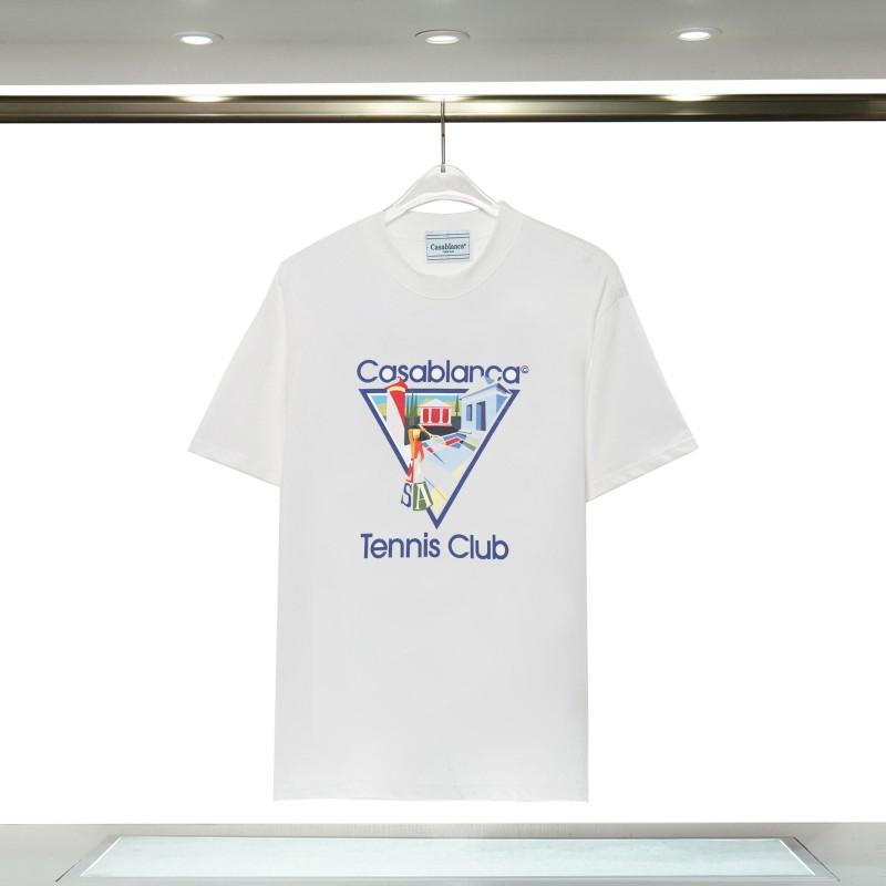 Casablanca 23 Frühling und Sommer Neuheit Fantasie Tor Sternenhimmel Schloss Casa Buchstaben Logo Kurzarm Partner T-Shirt