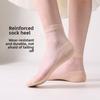 5 Pairs Spring and Summer Thin Fashion Breathable Color Cotton Crystal Socks Women's Stockings Short Stockings Women's Mid-tube Socks