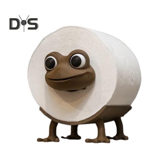 

Держатель для туалетной бумаги с забавным дизайном в виде животных, простая установка, новинка, отдельно стоящая стойка для хранения рулонов туалетной бумаги в ванной A