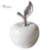 Nordic Style Room Decorations Resin Apples Figurine with Leaf Minimalist Fruit Ornament Modern Home Decor Arts Crafts Desk Office Decor Housewarming