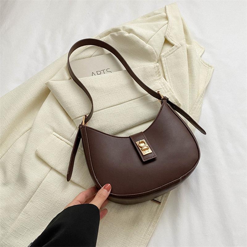 Retro Niche Design Bag Women's New High-end Portable Underarm Bag Ins Versatile Fashion Shoulder Bag