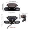 Aoling Motorcycle Tail Light 12V Brake Light Blinker License Plate Light Position Lamp Integrated Function Motorcycle Rear Light with Wiring Giboshi