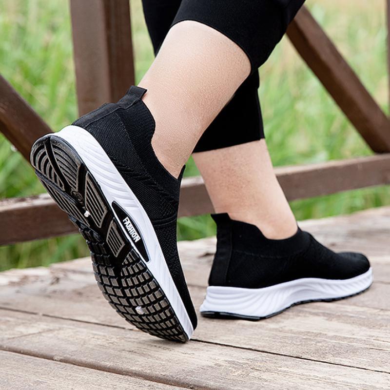Men's Sports Shoes, New Casual Sports Shoes, Flying Woven Running Shoes, Soft-soled Fashionable Men's Shoes