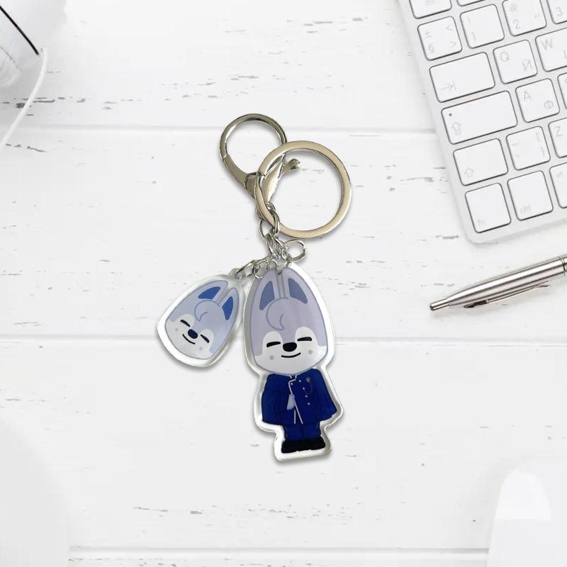 Cartoon Keychain Merchandise  Animal Keychain  Acrylic Bag Jewelry Accessories Key Ring