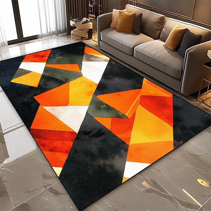 

Современный Геометрический Абстрактный Мягкий Ковер для Гостиной Украшение Спальни Легко Чистящиеся Коврики 140x200 Коврики для Ног под Чайный Столик в Зоне Отдыха 60*90cm