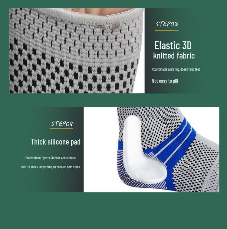 Breathable Knitted Ankle Brace - Anti-Sprain Support for Sports, Fitness, and Yoga