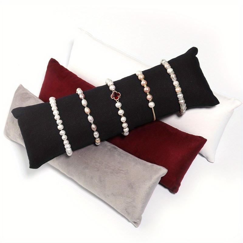 Pillow Stand Velvet Holder Organizer Bracelet Case Bangle Anklet Watch Display Photography Prop