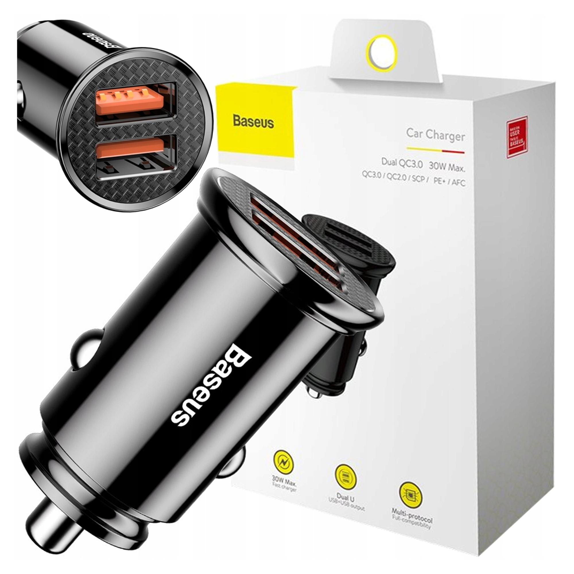 Baseus Schwarz Auto-Ladegerät, 30W, 5A, 2 X Usb-A, Ccall-Yd01 - Bild 6