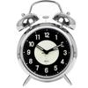 Stylish 4 Inch Night Light Alarm Clock With Silent Quartz Movement In Elegant Copper Finish