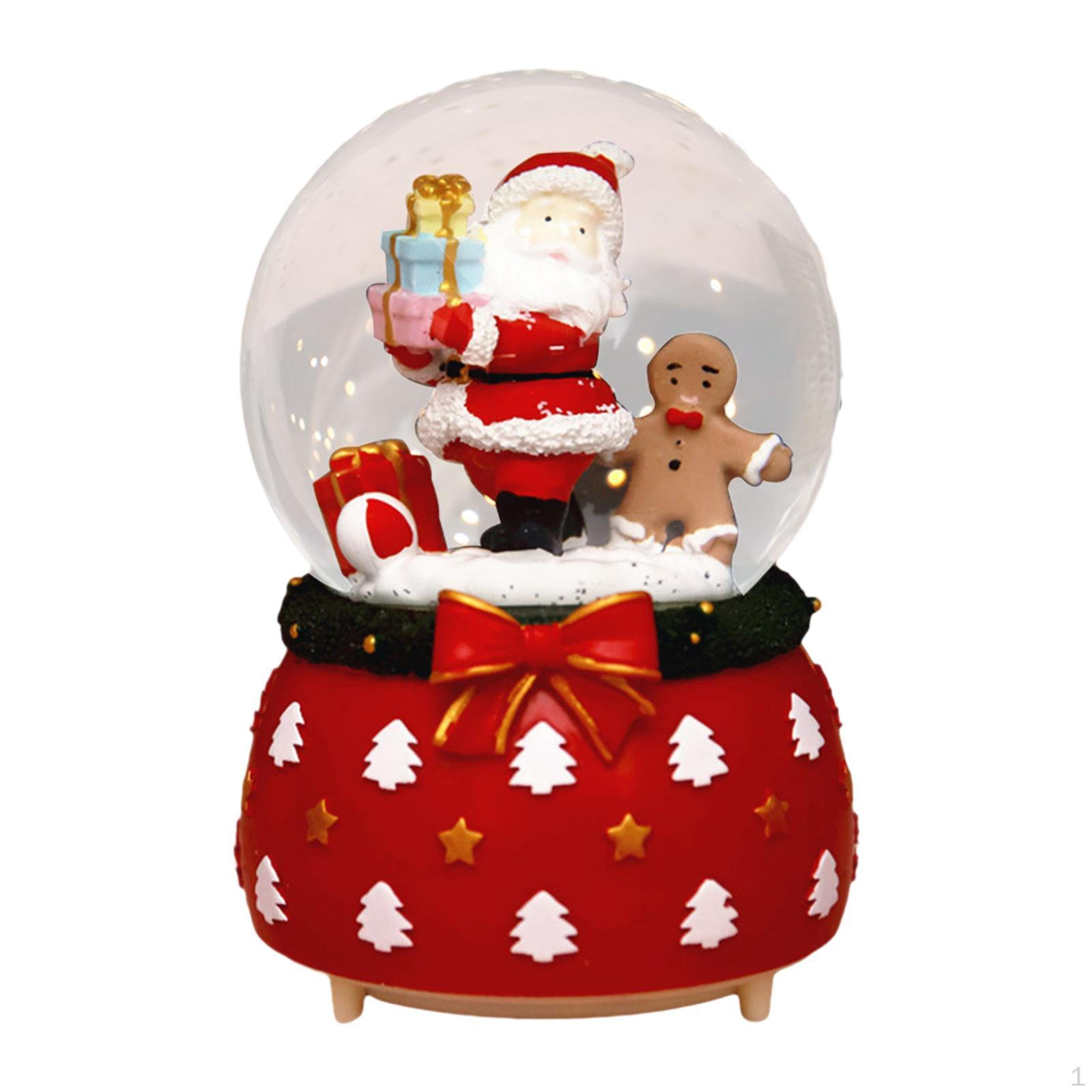 

Рождественский снежный шар-фонарь, декоративная музыкальная шкатулка с блестящим водяным светом