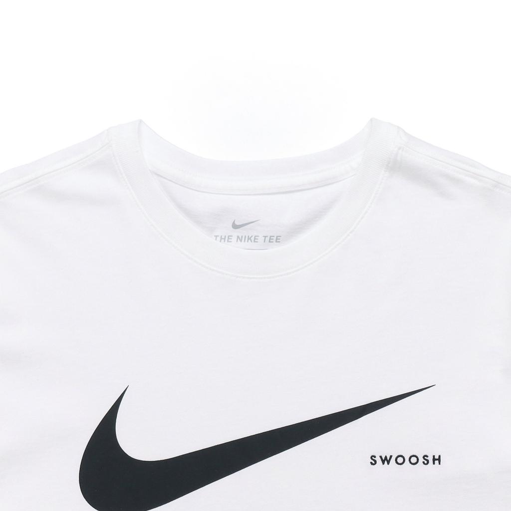 Nike Sportswear Swoosh Logo Cuff Short Sleeve White Men's CK2253-100