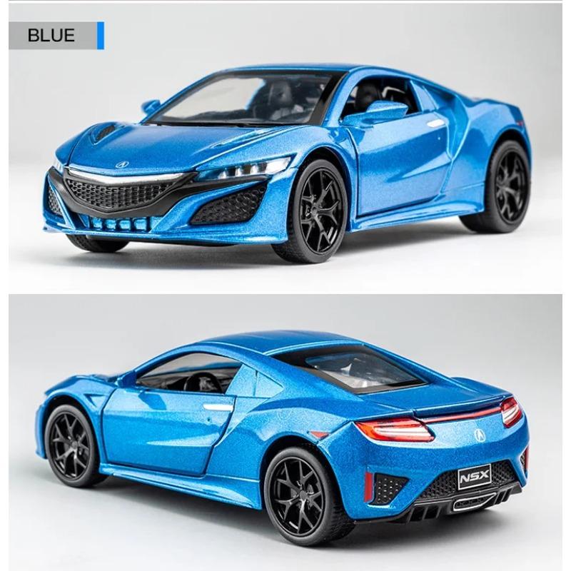 1/32 Honda Acura NSX Alloy Sports Car Diecasts & Toy Vehicles Metal Car Model Simulation Sound and Light Collection Childrens Toy Gift