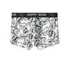 Men's Teen Cotton Boxer Shorts with Bear Print