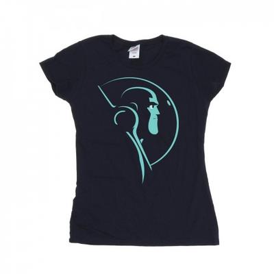 Womens/Ladies Lightyear Space Helmet Stare Cotton T-Shirt