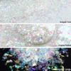 Arte de Unhas com Lantejoulas Cruzadas Irregulares Fragmentos de Celofane para Esmalte Gel DIY e Decoração com Glitter