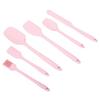 6-Piece Silicone Spatula & Brush Set for Barbecue & Baking