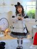 Alice Maid Halloween Cosplay Costume with Short Sleeve and Long Cute Lolita Popular for and School Sleeve Covers [RPFLQ] Girls' Dress, Apron, Sleeve,