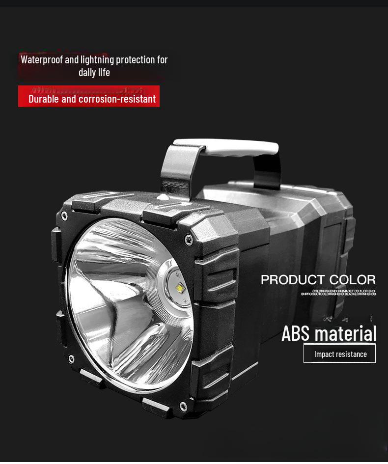 P70 Rechargeable LED Camping Lantern: Super Bright & Portable Outdoor Flashlight with Warning Light.