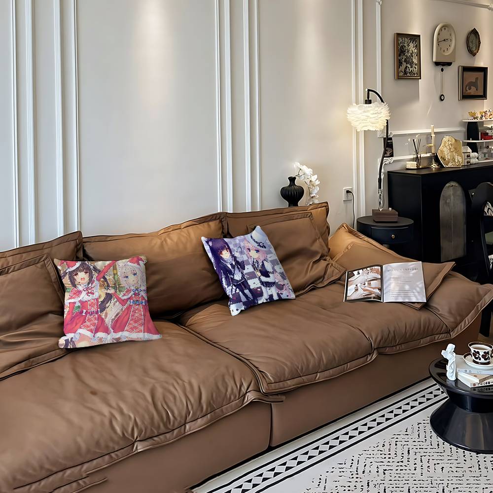 Anime N-Nekoparas Pillowcases Home Bedding Decorative Pillow Cover Wedding Super Soft Pillow Case