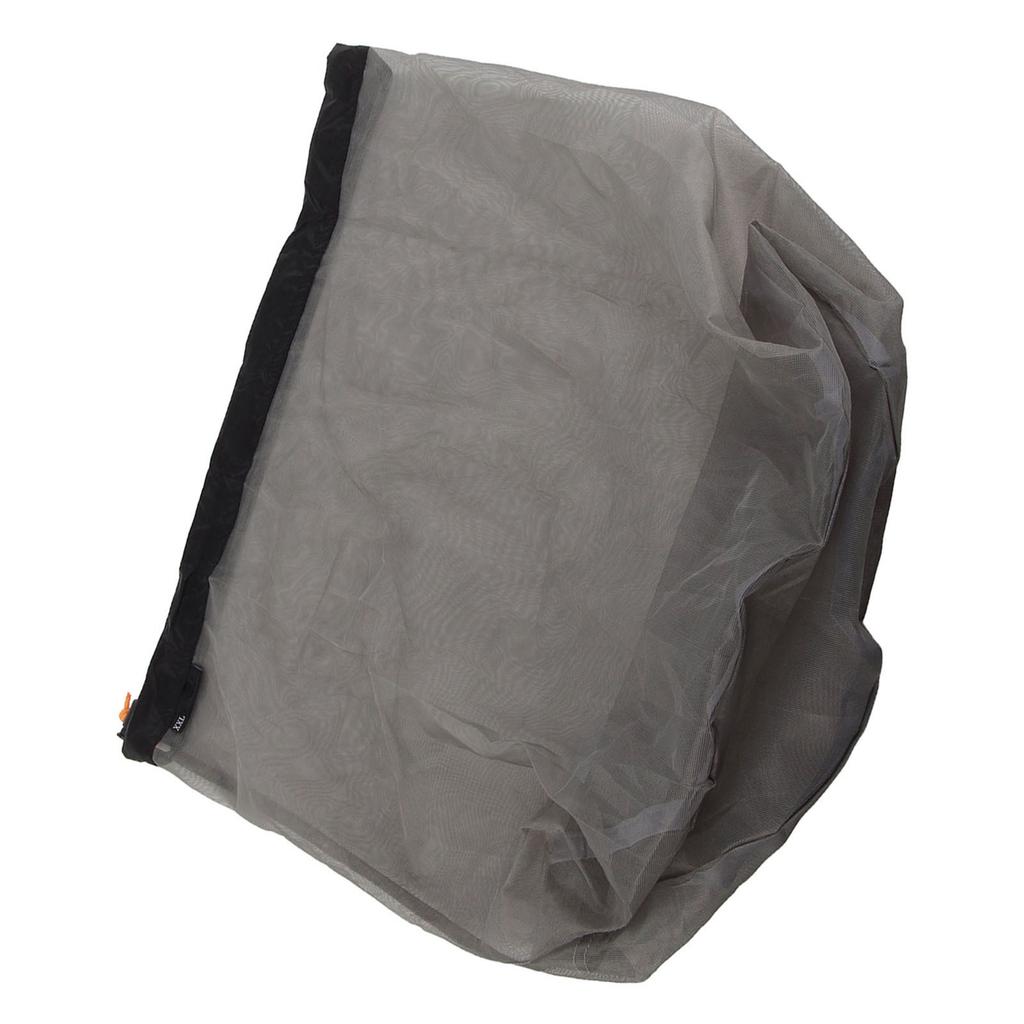 Ultralight Mesh Drawstring Sack Outdoor Travel Hiking Camping Stuff Storage Bag(Black XXL)