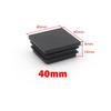 Square Plastic Black Blanking End Caps 13x13mm-120x120mm Inner Plug Cap Furniture Leg Tube Pipe Inserts Plugs Decorative Dust