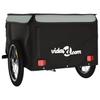 Vidaxl Cyklistický přívěs, Černý a Šedý, 45 kg, Železo