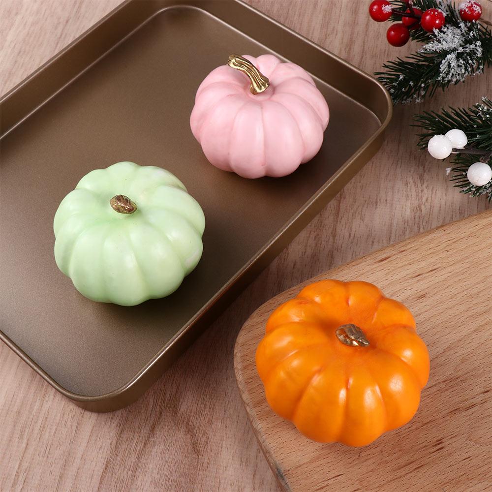 Fake Vegetable Artificial Pumpkin Halloween Decoration Fall Harvest Decor Simulation Pumpkin Model