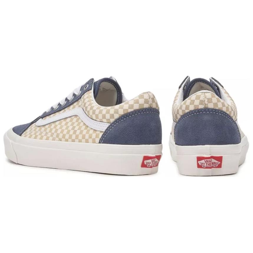 Vans Old Skool 36 Versatile Comfortable Low-Top Skate Shoes Unisex Sneakers Blue Brown VN0009QFGRX