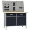 VidaXL Workbench with 3 Wall Panels