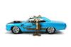 JADA TOYS 1/24 Scale Looney Tunes Plymouth Road Runner 1970 Blue with Coyote Figure (Looney Tunes Wile E. Coyote Road Runner 32038) [Parallel Import]