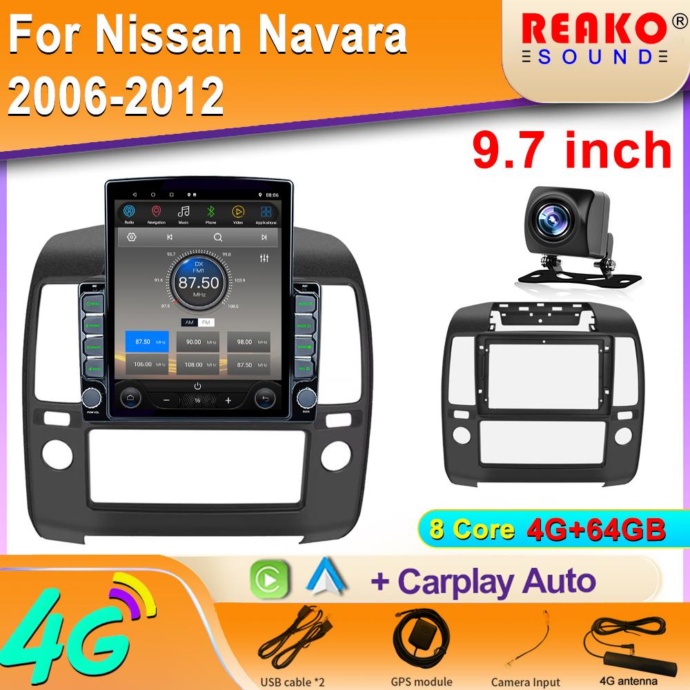 

9,7-дюймовый вертикальный экран Tesla Android автомобильное радио для Nissan Navara 2006-2012 GPS навигация мультимедийный проигрыватель 2 Din стерео 8 core 4GB+64GB