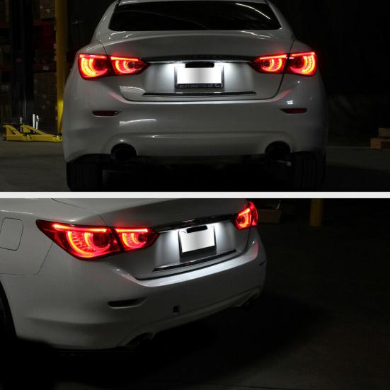 2Pcs Car Number 18Led License Plate Lights For Nissan Qashqai X-Trail Pathfinder