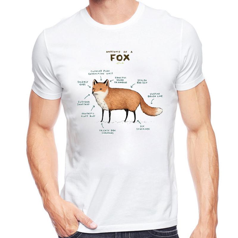 VagaryTees Neues Mode T-Shirt Herren Fuchs Tier T-Shirt fallende Blätter und Fuchs Grafik T-Shirt Unisex Streetwear Klassisches Hipster T-Shirt
