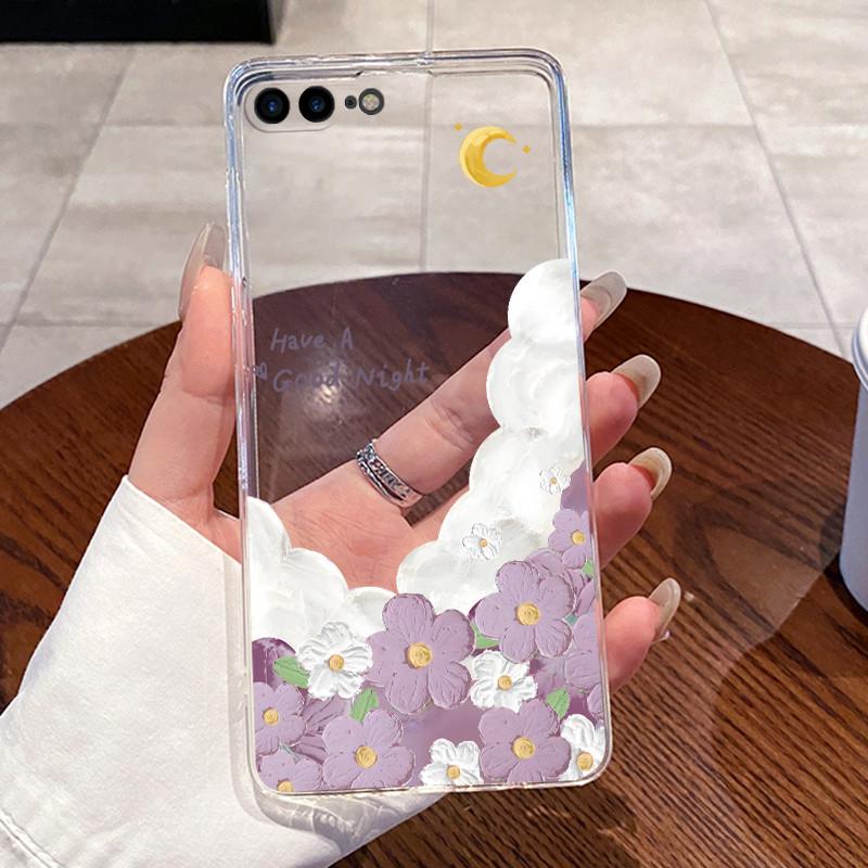 Jelly Casing For iPhone 7 Plus / 8 Plus Clear Silicone Soft TPU Back Cover Capa For iPhone 8 Plus Cute Rabbit Cat Phone Case