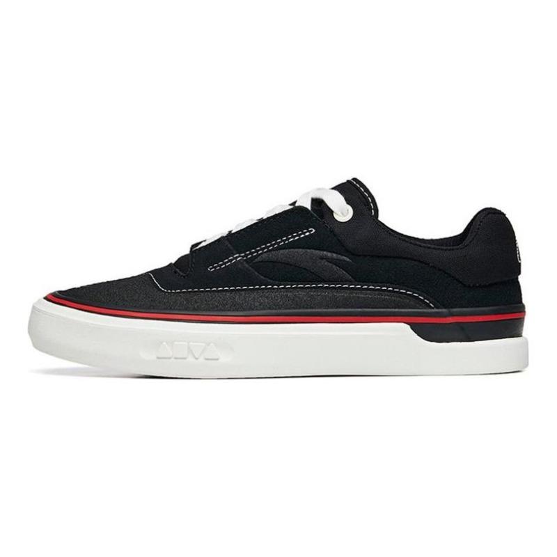 Anta Aoli women low-top skate shoes black white wear-resistant 122238014-3 35.5